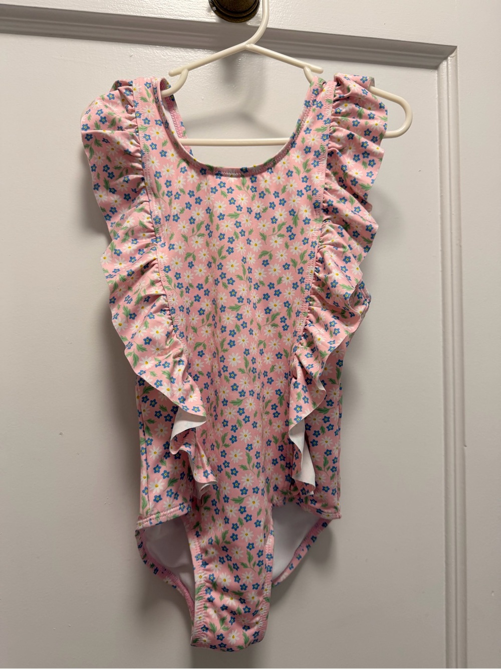 Polarn O. Pyret Pink Flower Swimsuit